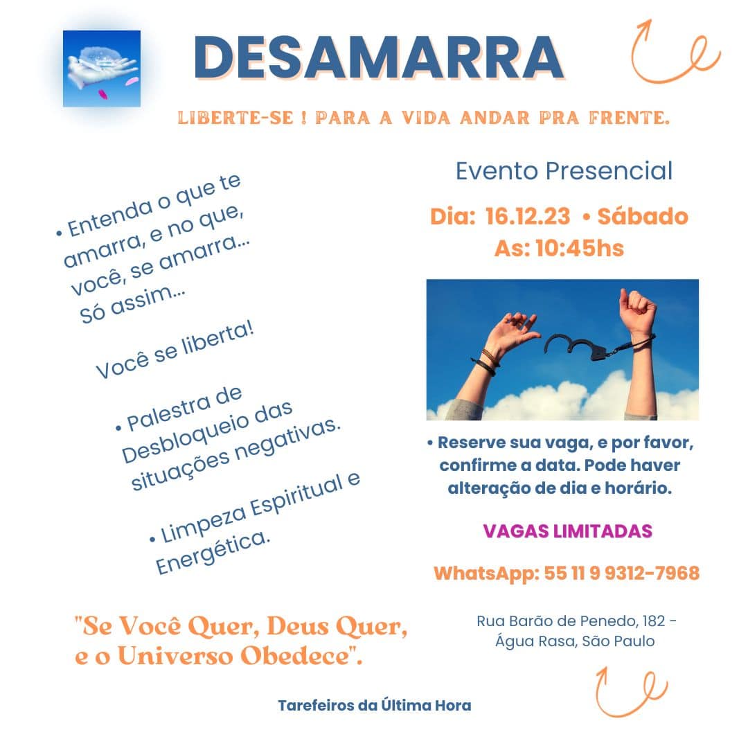 Desamarra | Trabalho de Desbloqueio das situações negativas