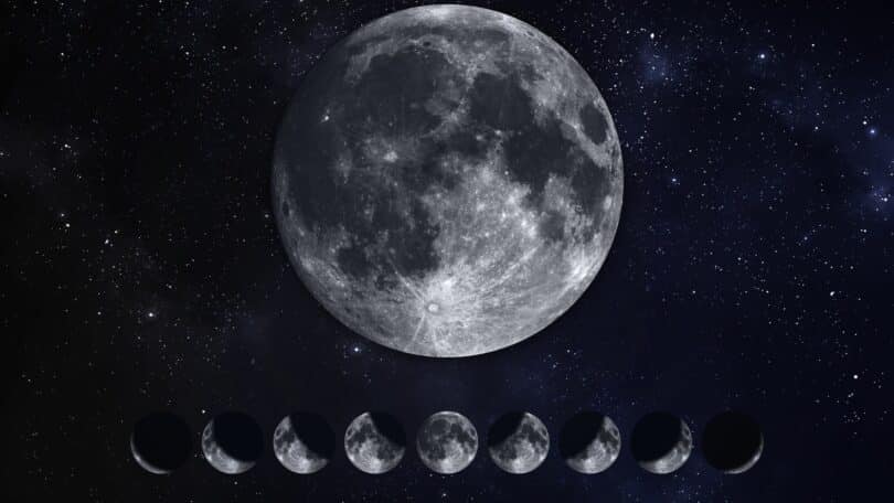 Ilustração das frases da Lua