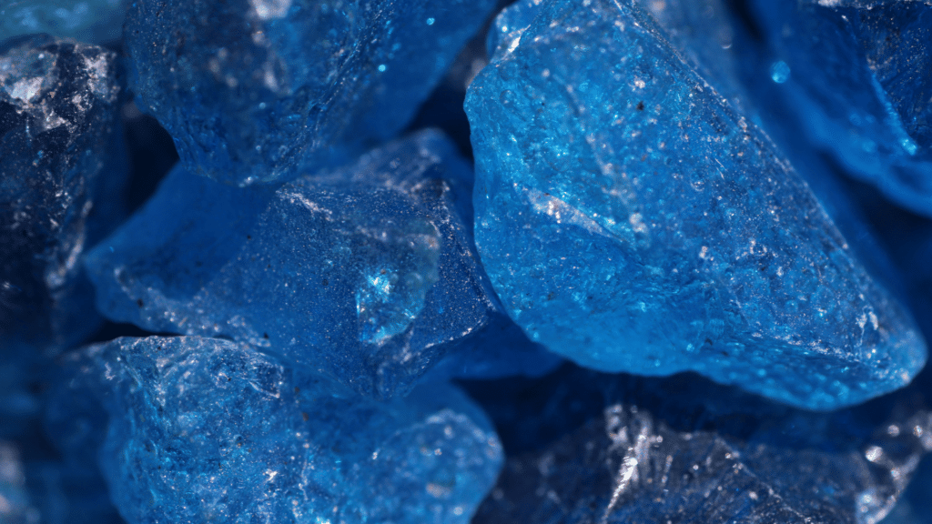 Pedra de quartzo azul