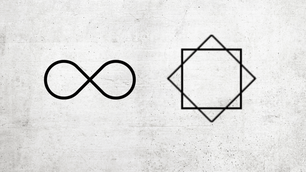Símbolos do infinito e síntese esotérica