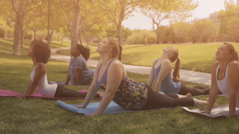 Yoga no Parque.
