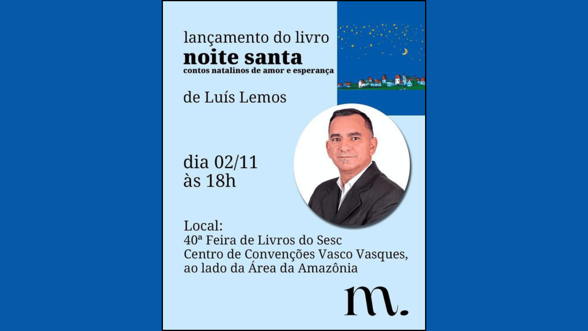 Lançamento do livro "Noite Santa"