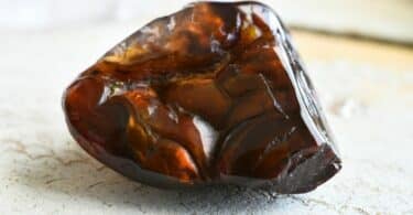 Imagem do cristal de ágata de fogo.